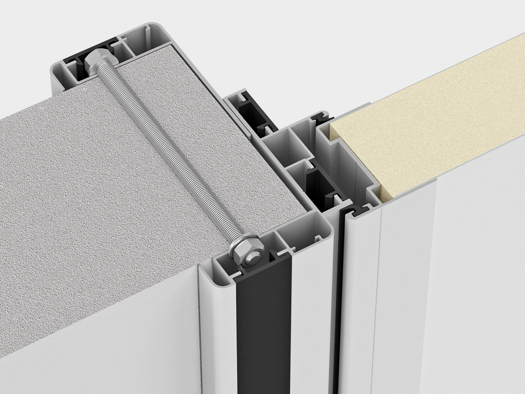 Монтаж с внутренней рамой.